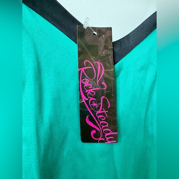 Retro teal Modcloth dress, new with tags - Picture 5 of 7